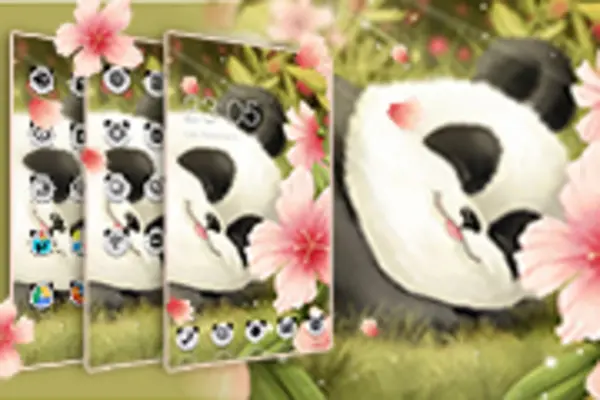 Cute Baby Panda Theme android App screenshot 2