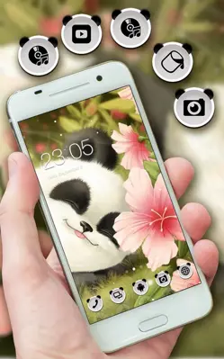 Cute Baby Panda Theme android App screenshot 5